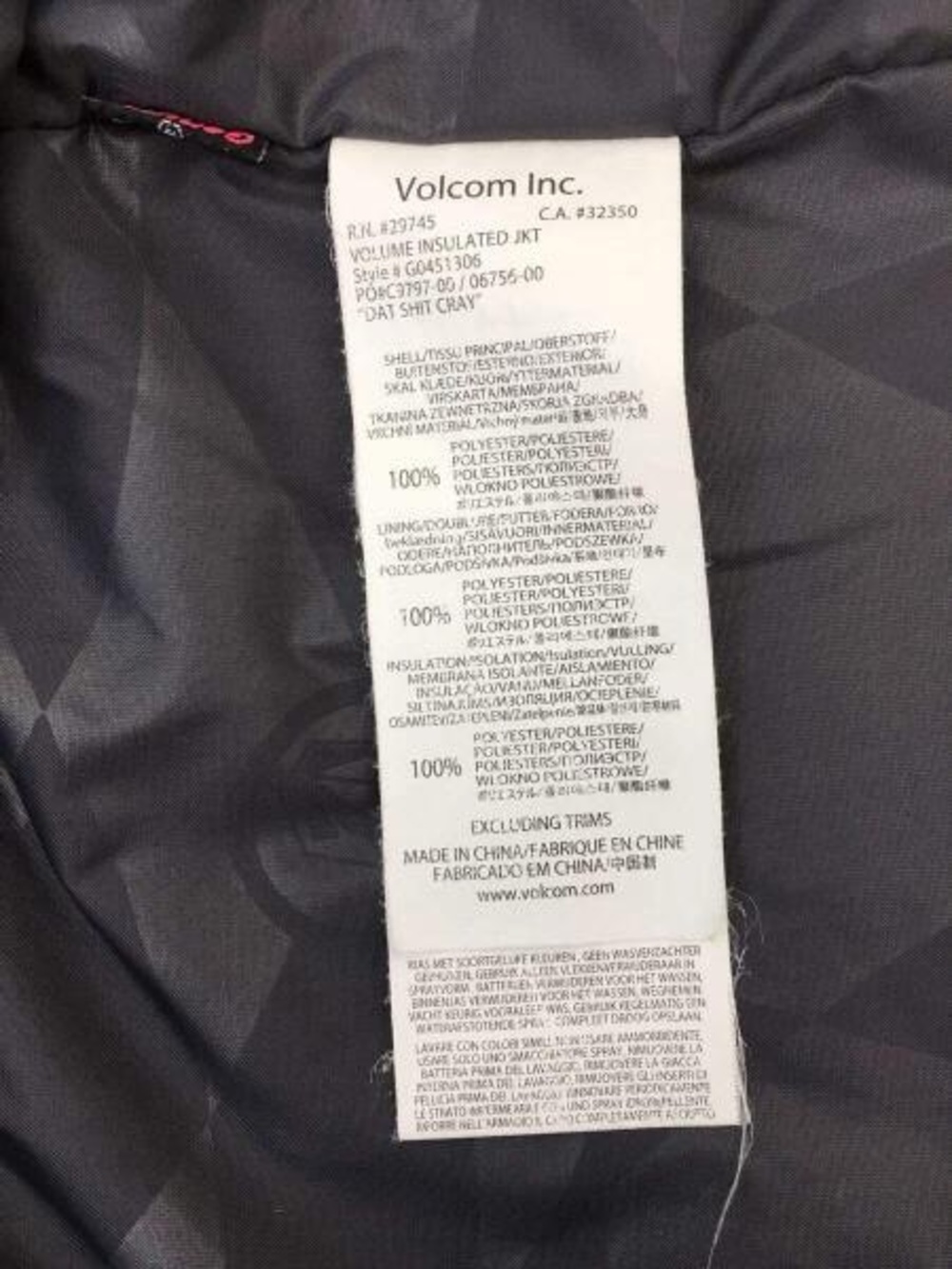Volcom Volume Insulated Jacket - Picture 4 of 13